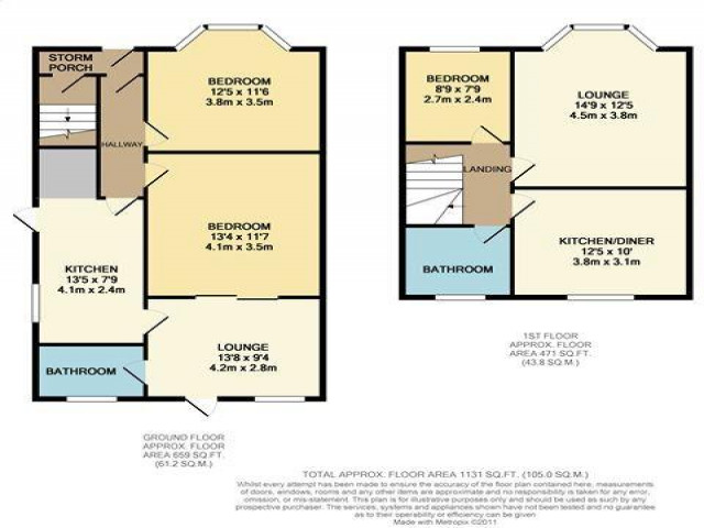 floorplan of 3  Semi-Detached in Walthamstow | FML Estates